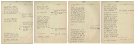 Moe Howard's 29pp. Script for The Three Stooges 1949 Pilot TV Show ''Jerks of All Trades'' With Shemp -- Annotated by Moe, With His Signature -- 8.5'' x 11'' -- Very Good Condition